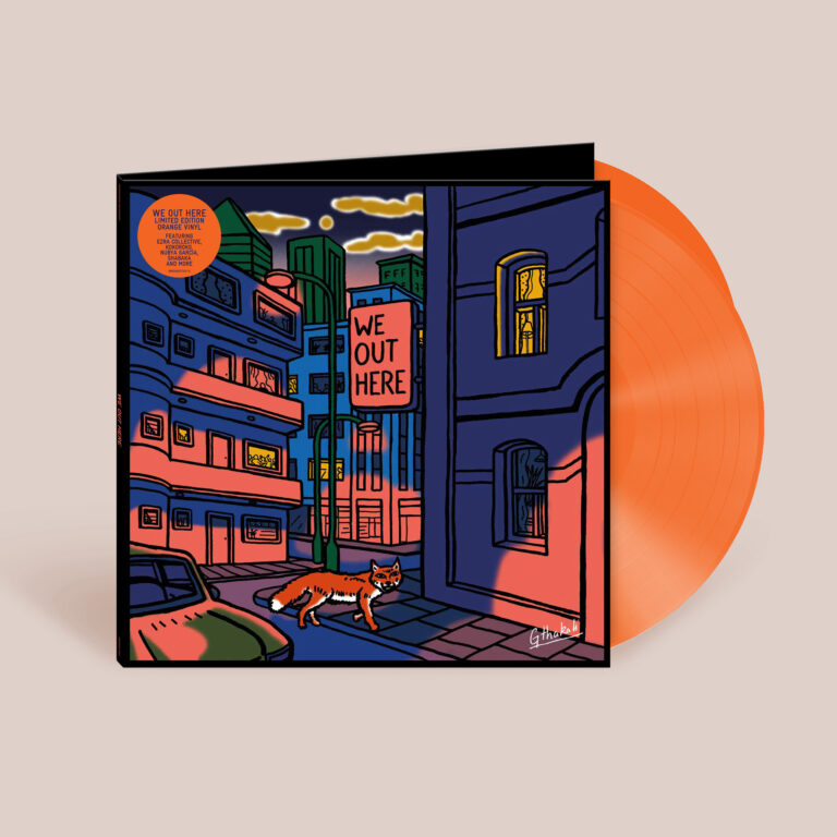 WeOutHere_OrngeVinylMockUp_1920px